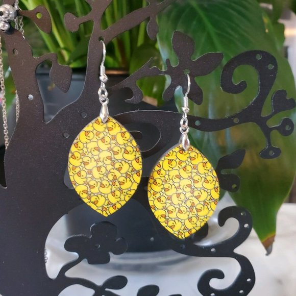 Rubber Duckies  Earrings - Picture 1 of 8